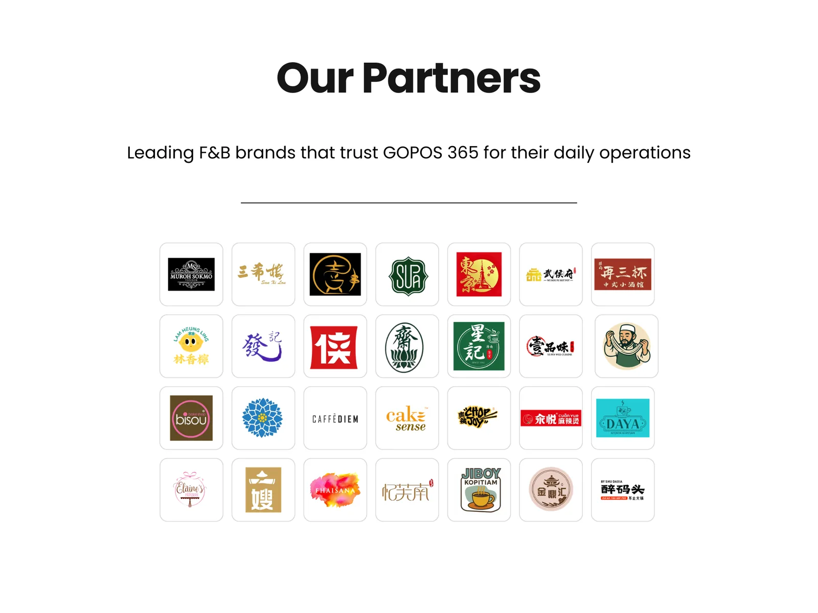 Selection of businesses supported by GOPOS 365