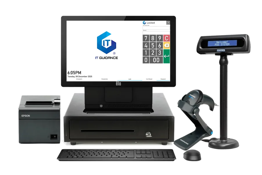 IT Guidance POS terminal, printer, scanner and customer display